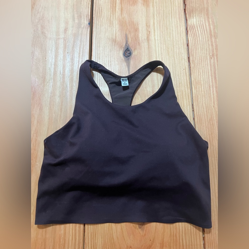 Uniqlo Wireless Bra (Active, Racerback) wine